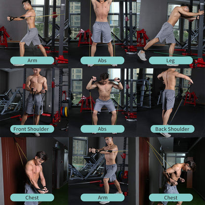 FlexoraX 11-Piece Multi-Resistance Home Fitness & Muscle Training System
