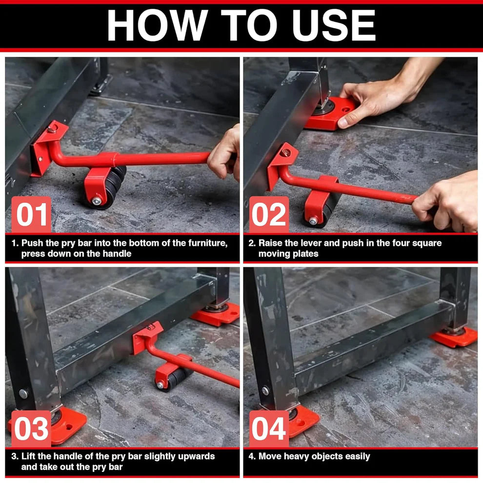 MoventraX 360° Furniture Shifting & Heavy Object Handling Support System