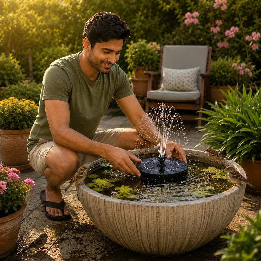 AquaVirello™ SunPowered Floating Water Display