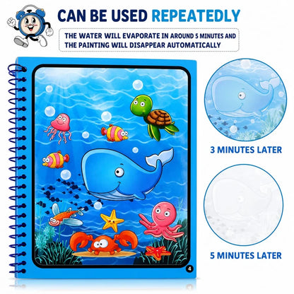 Magic Water Coloring Books Water Pen for Kids