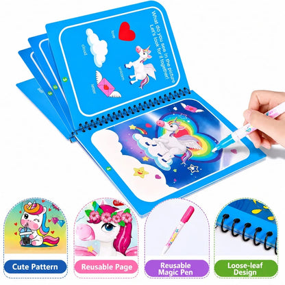 Magic Water Coloring Books Water Pen for Kids